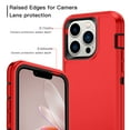 thumbnail image 2 of I-HONVA Compatible with iPhone 13 Pro Max Case,3-Layer Military Grade Drop Protection Anti-Slip Bumper Rugged Shockproof Dustproof Protection 6.7 inch Phone Case,Red Black, 2 of 7