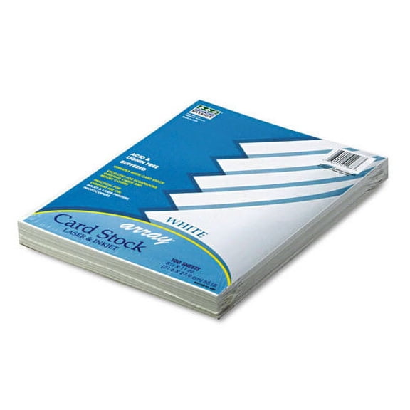 Array Card Stock, 65lb, 8.5 X 11, White, 100/pack | Bundle of 2 Packs