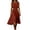 Orange, variant on LIaqionyy Women Dress Sleeveless Crew Neck Casual Outfits Cotton Linen Midi Elegant Dresses Vacation Summer Sundress