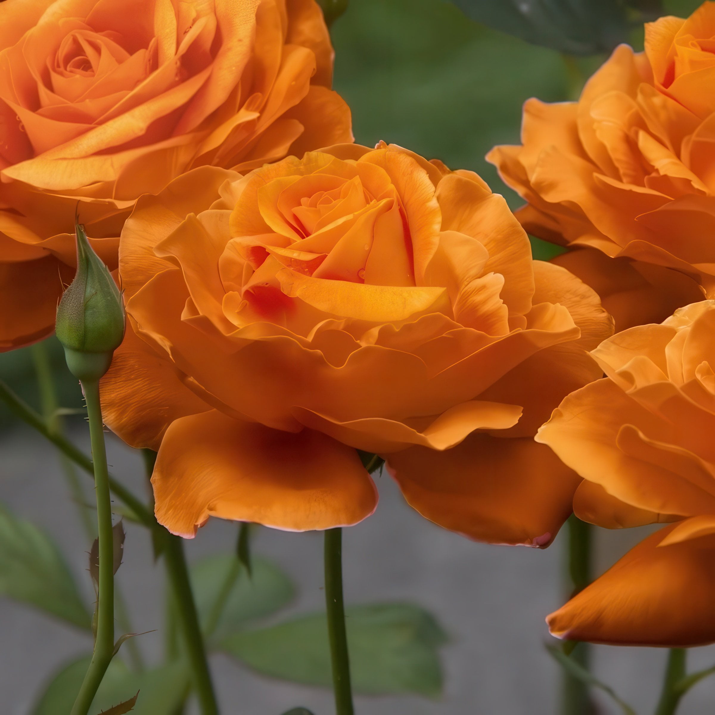 National Plant Network Bare Root Rose Maria Stern Hybrid Tea with Orange Flowers (5-Pack)