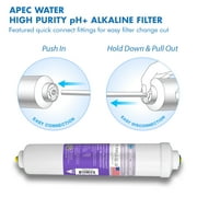 APEC 10 Alkaline High Purity pH+ Calcium Carbonate Inline Filter Kit with 3/8 Quick Connect (PHPLUSKIT-38)