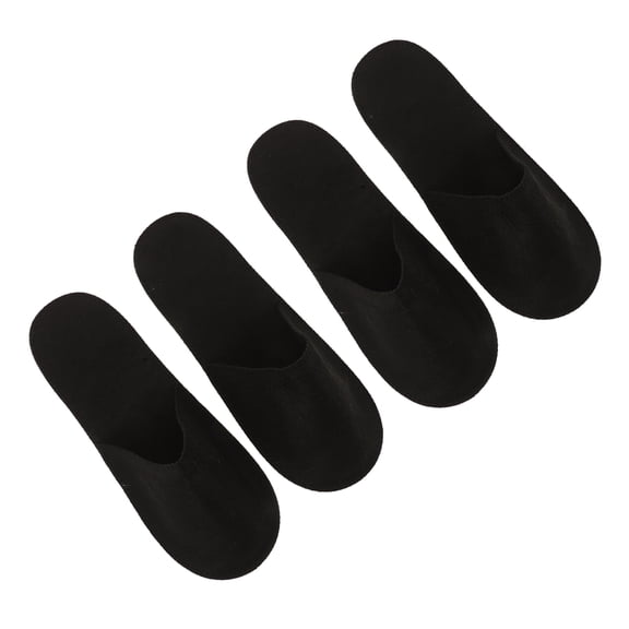 unbranded 2 Pairs Mini Stickers Slippers Men and Women 28.50X10.50X1.00CM Black