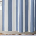 thumbnail image 4 of Vertical Striped Blue Shower Curtain, Cute Retro Vintage Blue Stripe Bathroom Bow Shower Curtain, Waterproof Polyester Fabric Modern Shower Curtain for Bathroom 72x72 Inches, 4 of 6