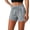 Gray, variant on Summer Sleep Shorts for Women Knitted High Waist Lounge Shorts with Drawstring Solid Color Homewear Pajama Pants Beige S