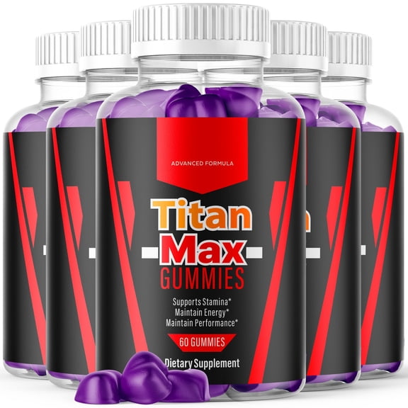 Titan Max Gummies Advanced Formula All Natural Vitamin Supplement TitanMax 300 Gummies