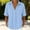 *Light Blue, variant on ClodeEU Women's Collared Polka Dot Short Sleeve Blouse,Casual Loose Fit Top White,Women's Plus XXL