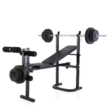 Jaxpety Weight Lifting Folding Bench With Rack Home Workout