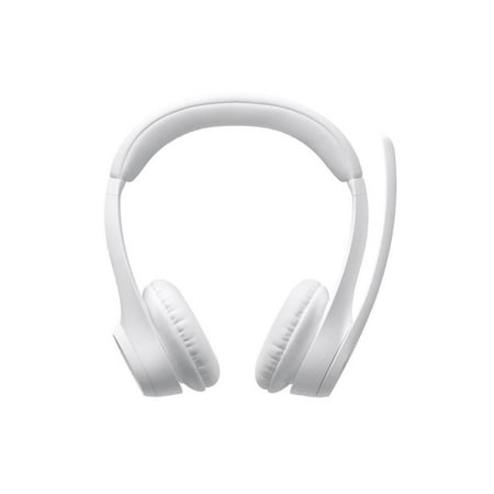 Logitech - Zone 300 Wireless Bluetooth On-ear Headset With Noise-Canceling Microphone - Off-White