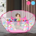 thumbnail image 3 of Outdoor Foldable Pet Playpen Breathable Small Animals Tent Transparent Pet Exercise Fence Rabbit Play Pen Cage for Rabbits Hamster Hedgehogs Diameter 120cm, 3 of 8