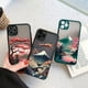 thumbnail image 4 of Funda de teléfono con mapa de paisaje Fuji de montaje estético japonés, cubierta a prueba de golpes para iPhone SE2, 7, 8 Plus, 14, 13, 12, 11 Pro Max, Mini, XR, XS, X, 4 of 4