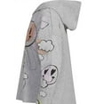 thumbnail image 3 of Adidas GREY HEATHER Girls 7-16 Smiley Face Hooded Tee, US X-Large (16), 3 of 3