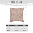 thumbnail image 4 of Haiem Rose Gold Marble Texture Print Velvet Soft Solid Decorative Square Throw Pillow Covers Set with Elegant Piping Christmas Cushion Case for Sofa Bedroom Car-20"x20", 4 of 8