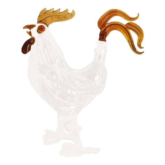 de vino de gallo del zodiaco úca, decoración sopda a mano, de vino, decantador de whisky para Navidad Soledad Decantador de whisky
