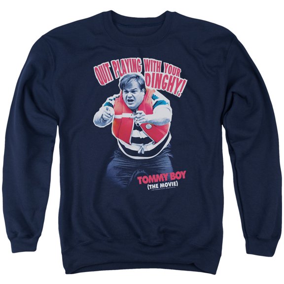 Tommy Boy Dinghy Adult Crewneck Sweatshirt Navy
