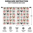 thumbnail image 2 of Blackout Kids Curtains,Boston Terrier Dog and Flower Florals Childrens Insulated Curtains Set Of 2,Bedroom Essentials,Toddler Room Decor 42"x54"(106x137cm), 2 of 4