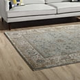 thumbnail image 6 of Modway Hisa Distressed Vintage Floral Lattice 5x8 Area Rug in Silver Blue, Beige and Brown, 6 of 8