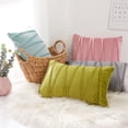 thumbnail image 3 of Juego de 2 fundas de almohada oso de fresa 12 X 20 verde esmeralda, 3 of 5