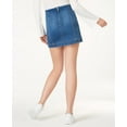 thumbnail image 2 of Tinseltown Juniors Denim Mini Skirt Medium Wash 17, 2 of 2
