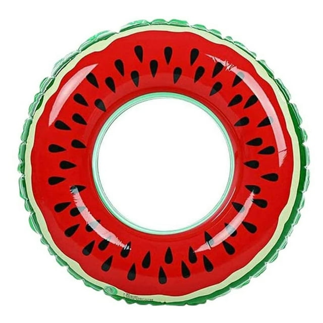 Summer Swimming Ring Swimming Pool Watermelon donut watermelon swimming Print Inflatable Ring PVC Donut Water-playing Toys