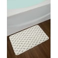thumbnail image 2 of Japanese Cat Bath Mat, Doodled Maneki Neko Cat Fortune Simple Design, Plush Bathroom Decor Mat with Non Slip Backing, 29.5" X 17.5", Eggshell and Grey, by Ambesonne, 2 of 2