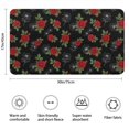thumbnail image 3 of Pioneer Flower Floral Print Pattern Bathroom Rugs Mat, Non Slip Microfiber Bathroom Rug with Rubber Backing, Soft Mats for Bathroom Floor Tub Shower, 17"x30", 3 of 5