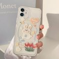 thumbnail image 2 of Cute Kawaii Rabbit Bunny Clear Soft Iphone Case (white,iphone 11), 2 of 5