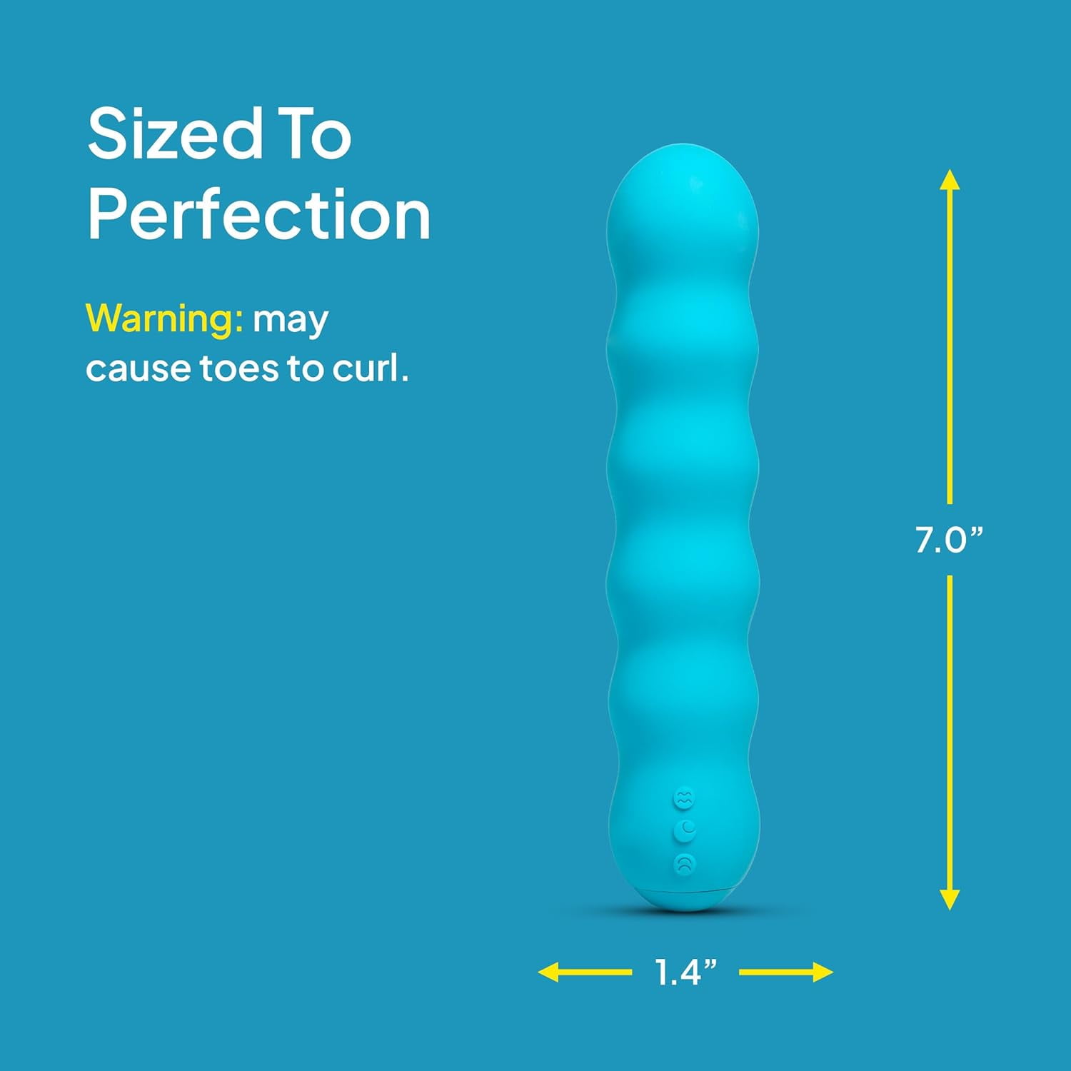 Hello Cake Bounce Vibe Vibrator for Women, Waterproof & Rechargeable Internal Toy with 16 Modes, Blue