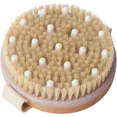 thumbnail image 1 of ZHAOCHENG Juego de 2 cepillos corporales exfoliantes: cerdas de jabalí y nódulos de masaje para piel seca, circulación sanguínea, tratamiento de celulitis y drenaje linfático., 1 of 5