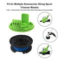 thumbnail image 4 of Eyoloty 29252 29092 Weed Eater Spools Replacement for Greenworks 21302 21332 21342 20V 24V 40V 16ft 0.065”Single Line String Trimmer with 3411546A-6 Cap Covers Parts Auto-Feed String Edger 6+1, 4 of 6