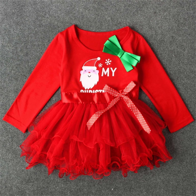 Hipylo Girls Holiday Dresses Size 10-12 Pastel Dress Winter Mini Dress Toddler Christmas Dress 2T Infant Christmas Outfit Girl Baby Clothes Clothing,
