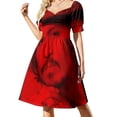 thumbnail image 3 of Vestido retro de manga corta de anime Believe Strong In Battle para mujer, vestido de noche, vestidos de playa, 3 of 7