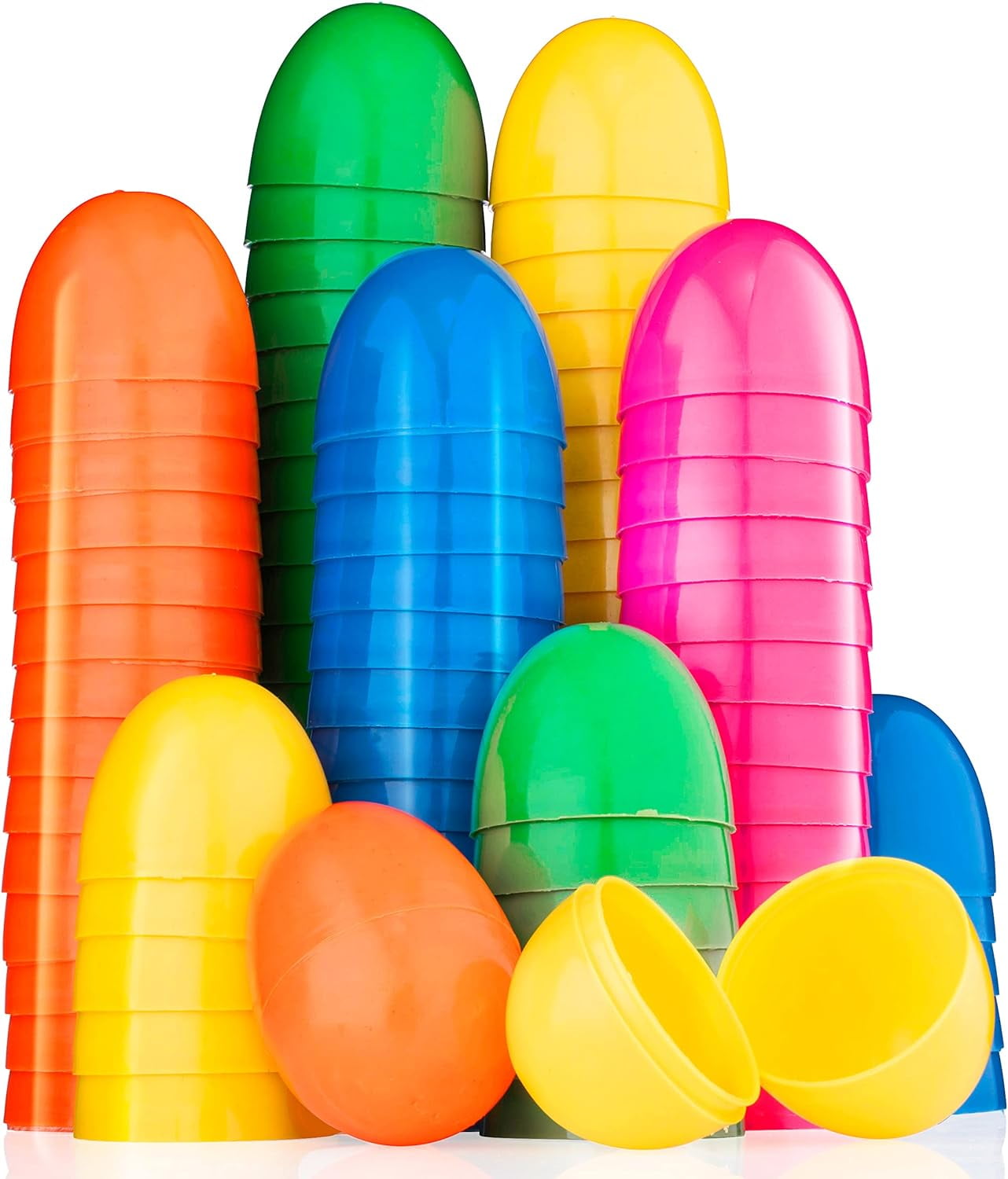 Maxygift Plastic Easter Eggs for Easter Celebrations Fillable Eggs, Multicolor, Gift Pack of 2000