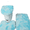 Blue, variant on RLESO Bathroom Accessories, 3D Wrapping Firm Sewing 3 Piece Bath Rug Set, Light Pink