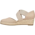 thumbnail image 4 of LIFE STRIDE Womens Beige Comfort Keaton Round Toe Wedge Slip On Espadrille Shoes 6.5 M, 4 of 7