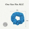 thumbnail image 4 of Motique Accessories 9 Pack Scrunchies Hair Ties for Adult Female and Girls (Blues), 4 of 5