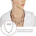 thumbnail image 2 of Collar y pendientes de perla Minnieouse 2 unids/set moda Simple moderno Plata, 2 of 6