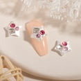 thumbnail image 4 of 24 piezas de diamantes de imitación en forma de estrella para uñas 3D para uñas acrílicas, diamantes de imitación para uñas, gemas para uñas, diamantes de imitación para decoraciones de uñas, 4 of 6