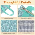thumbnail image 4 of Pioneer Flower Floral Print Pattern Insulated Lunch Bag for Women & Adults,Large Portable Soft Cooler Lunch Bag,Thermal Food Storage Tote with Pearl Cotton,8.66L,8.75x5.75x9.5 Inch, 4 of 6