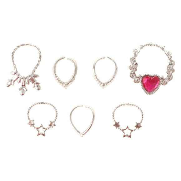Conjunto de Collar a Escala 1:6, Conjunto de Joyería, Accesorios de Fotografía de Escena Bonita, Conjuntos de Collar en Miniatura para Regalos de Fies Rosa
