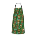 thumbnail image 2 of Lsque Mask And Palm Leaves Waterproof Apron Chef Aprons for Men Heavy Duty Chemical Work Apron Extra Long Grilling Aprons with Adjustable Bib Apron, 2 of 9