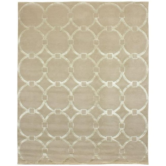 Due Process Stable Trading Tapis de Zone WMA Circle & Squares Bisque, 8 x 10 Pieds