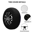 thumbnail image 3 of Lsque inside out 2 Pattern Tire Covers - Tough Tire Wheel Protector for Truck, SUV, Trailer, Camper, RV - 16 inch, 3 of 7