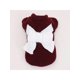 thumbnail image 1 of 1pc Velvet Wine Red Sweater With Cute Bowknot & Two Legs Hole For Small Dogs & Cats, Suitable For Indoor And Outdoor Wear, 1 of 3