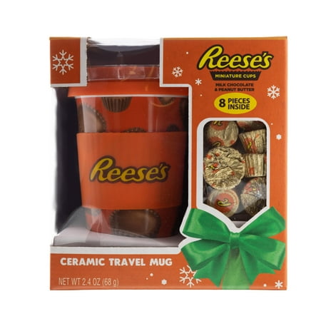 Galerie Reese's Miniature Cups Ceramic Travel Mug with Chocolate, 2.4 oz