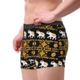 thumbnail image 2 of Goofa traditional Elephant Printed Men's Boxer Briefs Underwear, Moisture-Wicking Underwear, Trunk,Soft and Breathable Cotton Underwear-Small, 2 of 5