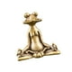 thumbnail image 2 of Adorno de mesa Sit Zen Yoga Decoración de escritorio Forma de animal Escultura de latón Quemador de incienso para oficina en casa tholdsy HA005412-00, 2 of 6