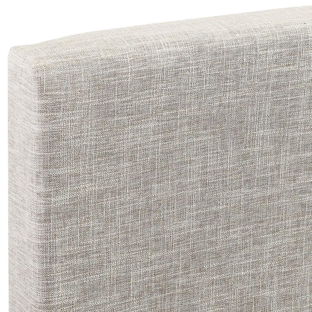 Modway Taylor Full/Queen Upholstered Linen Fabric Headboard in Beige