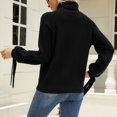thumbnail image 3 of Gibobby Suéter para mujer, Suéteres de otoño para mujer 2023 de gran tamaño, cuello alto grueso, suéter de punto grueso(Negro,CH), 3 of 5