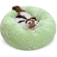 thumbnail image 1 of Dog Bed,Calming Cat Beds Small Washable Pet Bed Round Plush Donut Puppy Bed Dog Cushion Machine washable Fruit green (40cm*20cm), 1 of 4