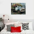 thumbnail image 5 of JEUXUS  Rustic Farmhouse Truck Flowers Canvas Wall Art Vintage Barn Old Car and Floral Painting Pictures Prints Framed for Farmhouse Country Wall Decor, 5 of 5